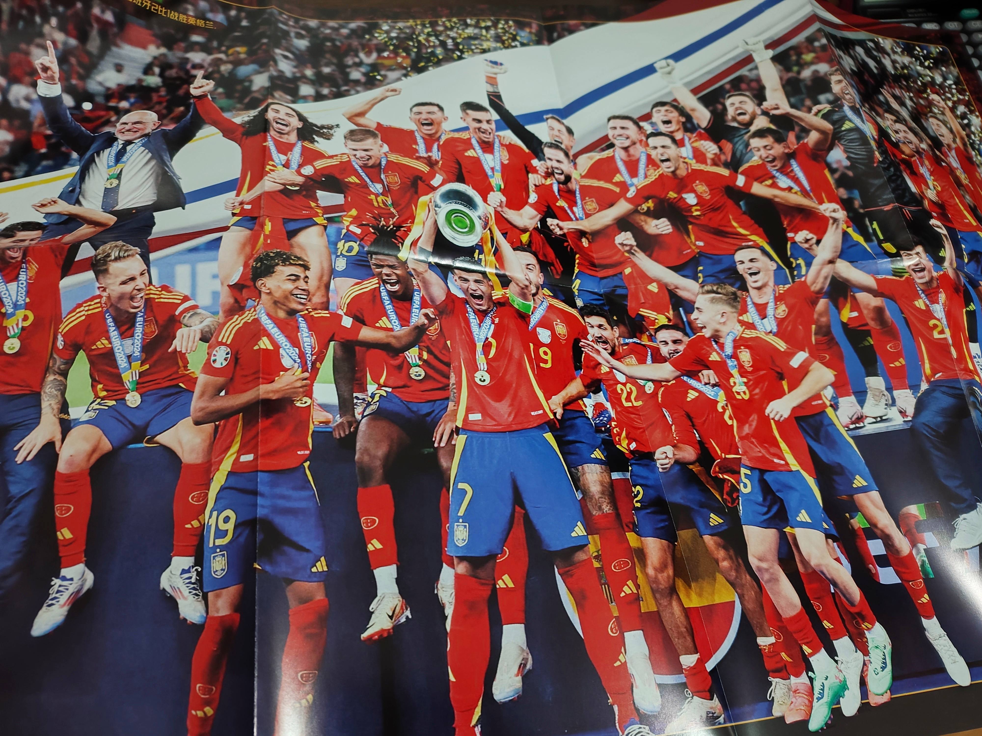 西班牙队夺冠成功，殊荣绰绰！的简单介绍